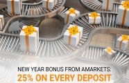 New Year Bonus from AMarkets: 25% on every deposit