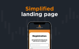 New simplified landing page
