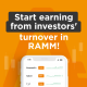 Start earning from investors’ turnover in RAMM!